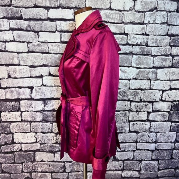 Appraisal Raspberry Colored Long Sleeve Jacket Size L - Picture 4 of 10
